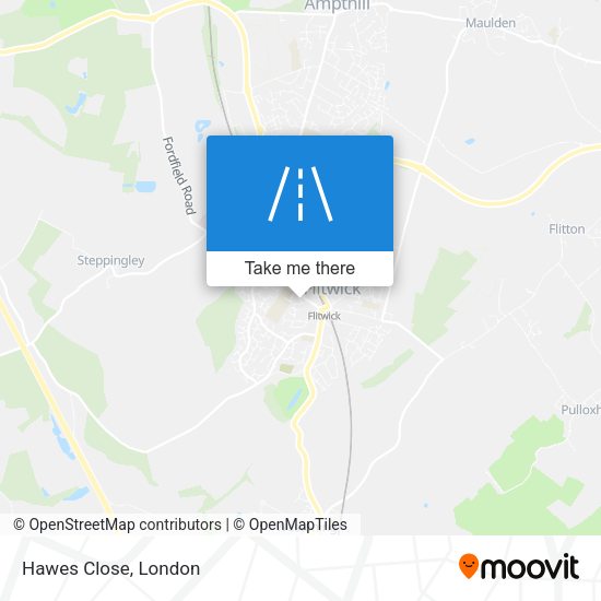 Hawes Close map