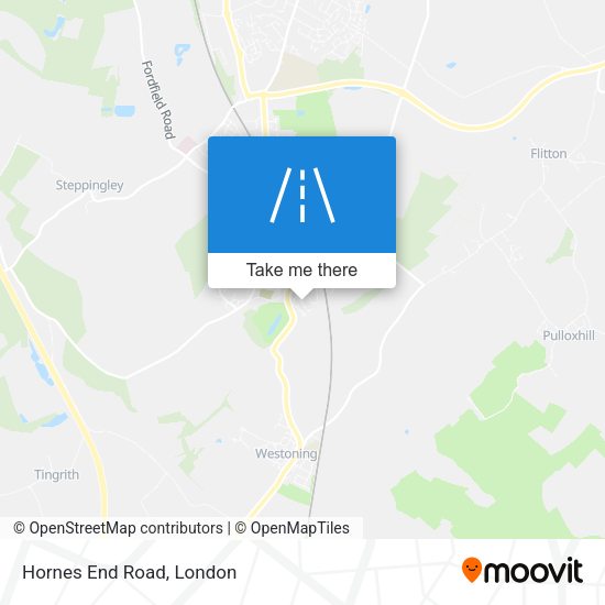Hornes End Road map