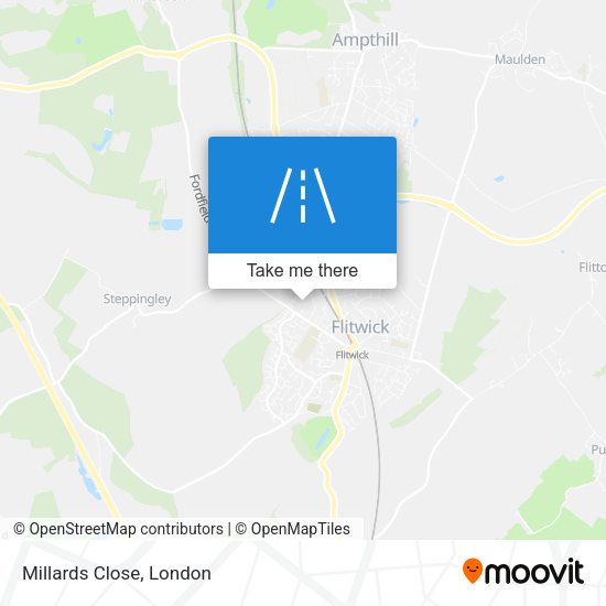 Millards Close map