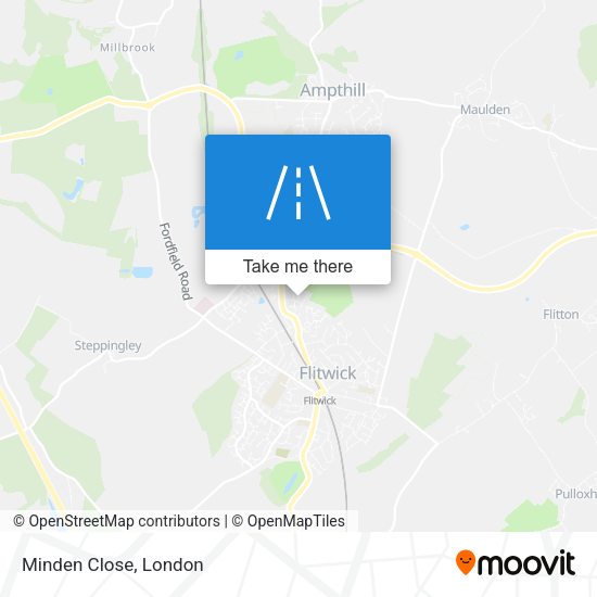 Minden Close map