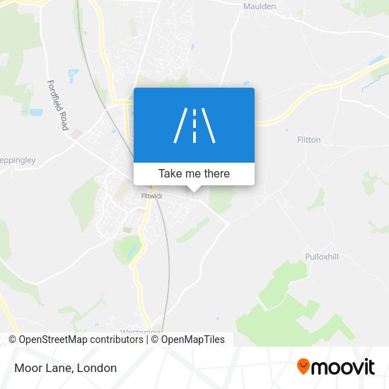 Moor Lane map