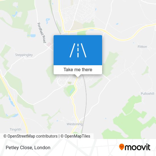 Petley Close map