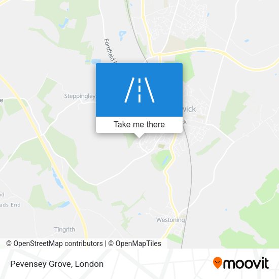 Pevensey Grove map