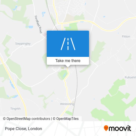 Pope Close map