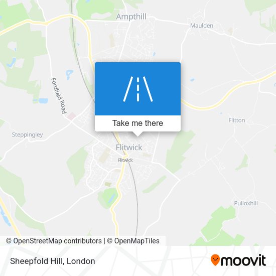 Sheepfold Hill map