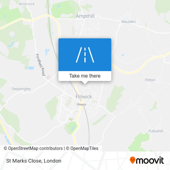 St Marks Close map