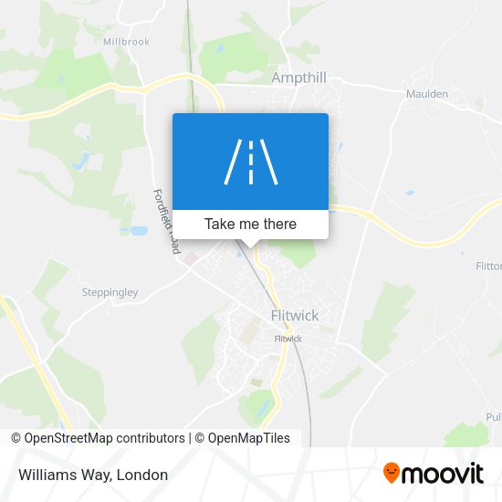 Williams Way map