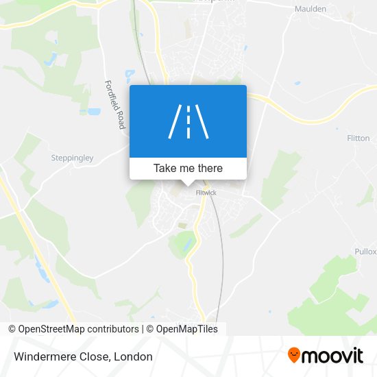 Windermere Close map