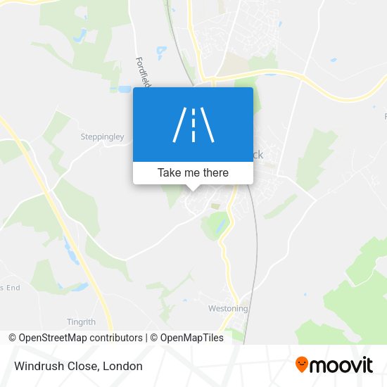 Windrush Close map