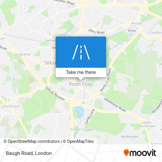 Baugh Road map