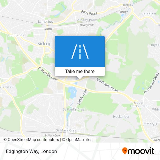 Edgington Way map