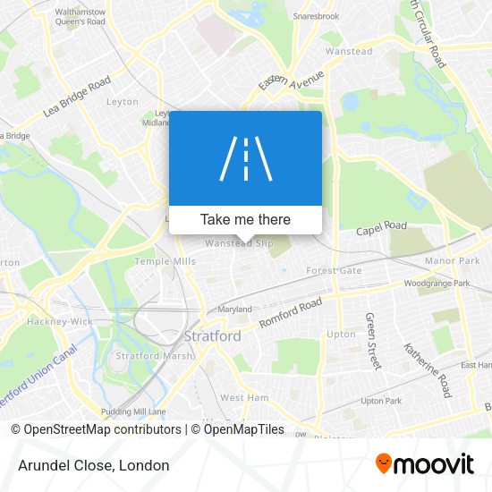 Arundel Close map