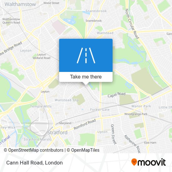 Cann Hall Road map
