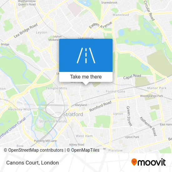 Canons Court map