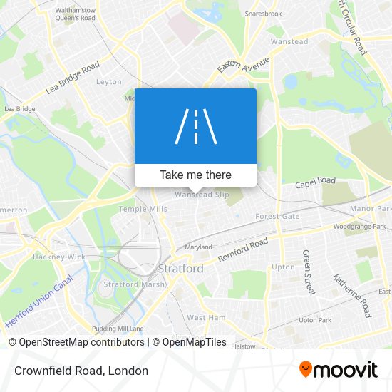 Crownfield Road map