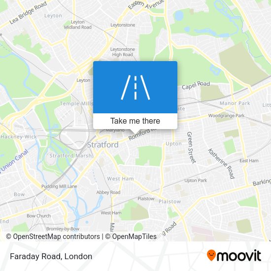 Faraday Road map