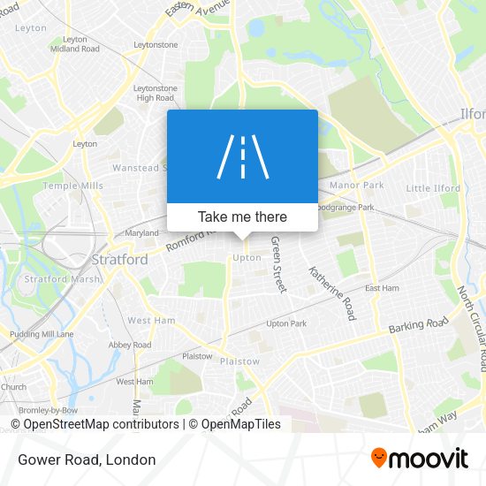 Gower Road map
