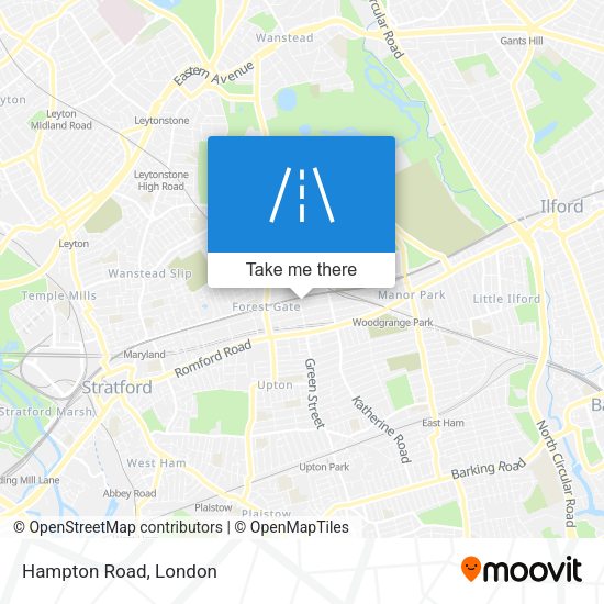 Hampton Road map