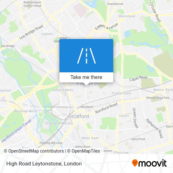 High Road Leytonstone map