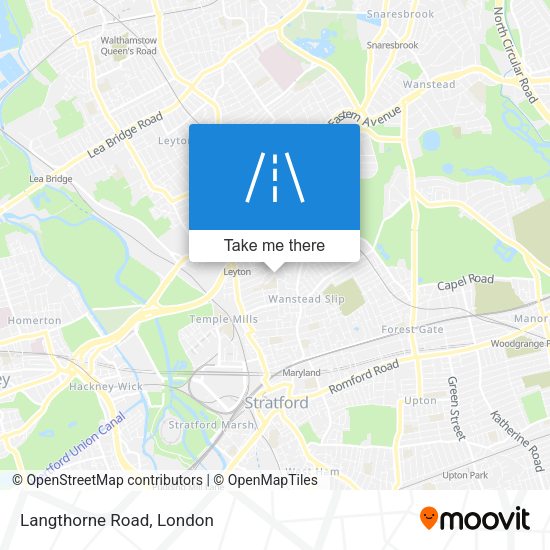 Langthorne Road map