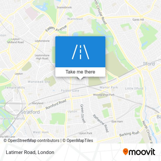 Latimer Road map