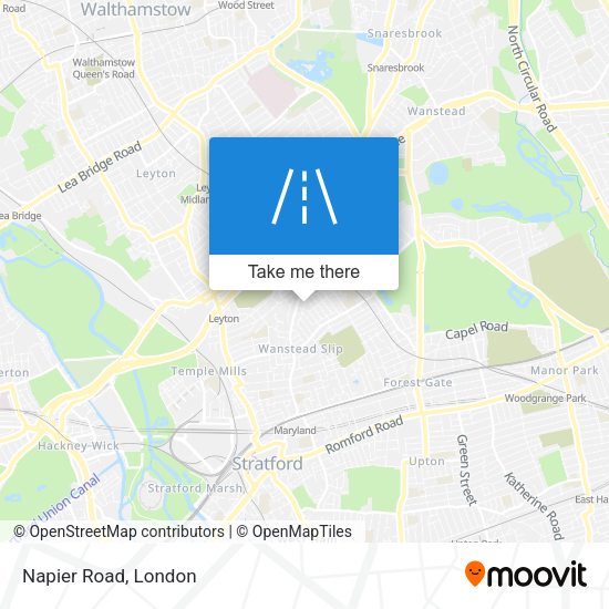 Napier Road map