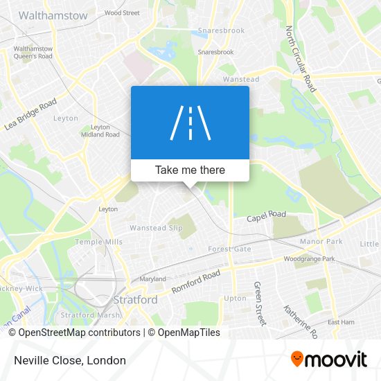 Neville Close map