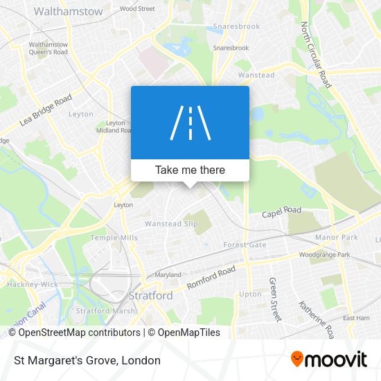 St Margaret's Grove map