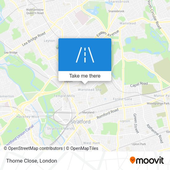 Thorne Close map