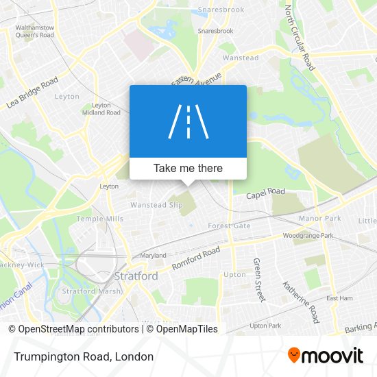 Trumpington Road map