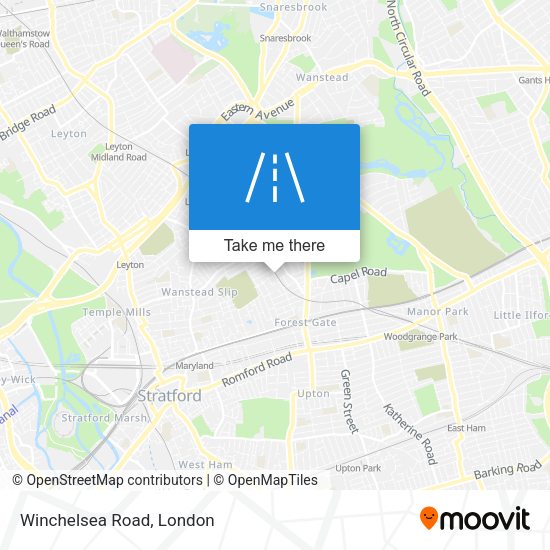 Winchelsea Road map