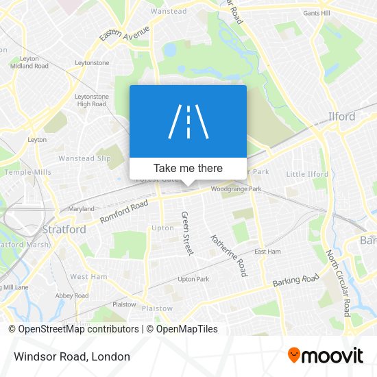 Windsor Road map