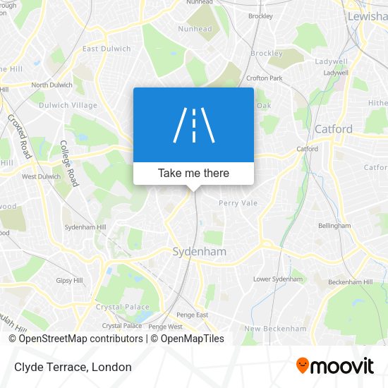 Clyde Terrace map