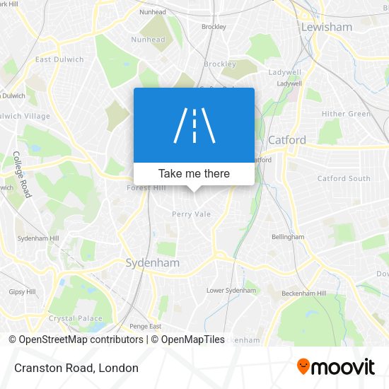 Cranston Road map