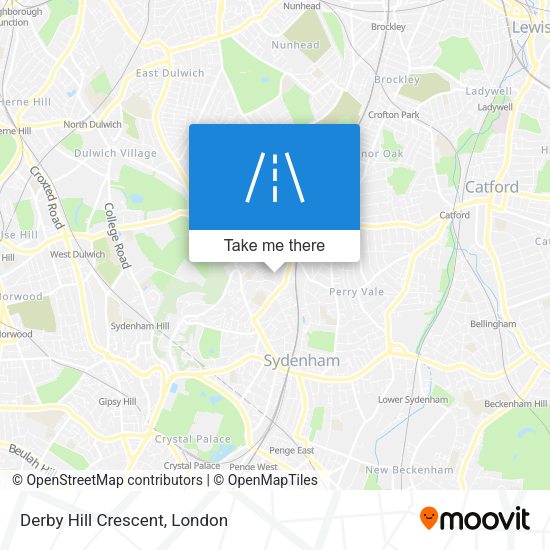 Derby Hill Crescent map
