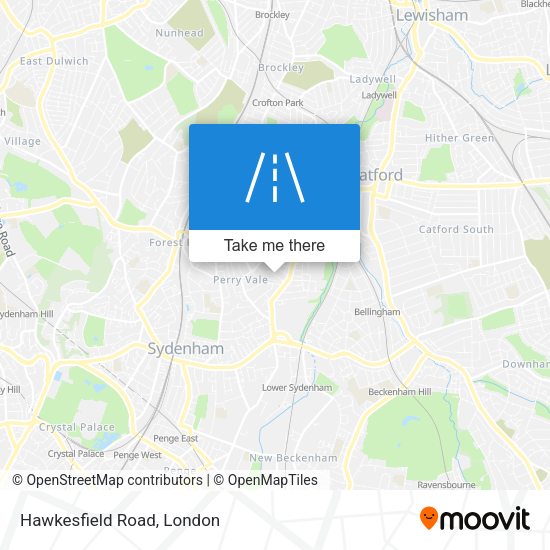 Hawkesfield Road map