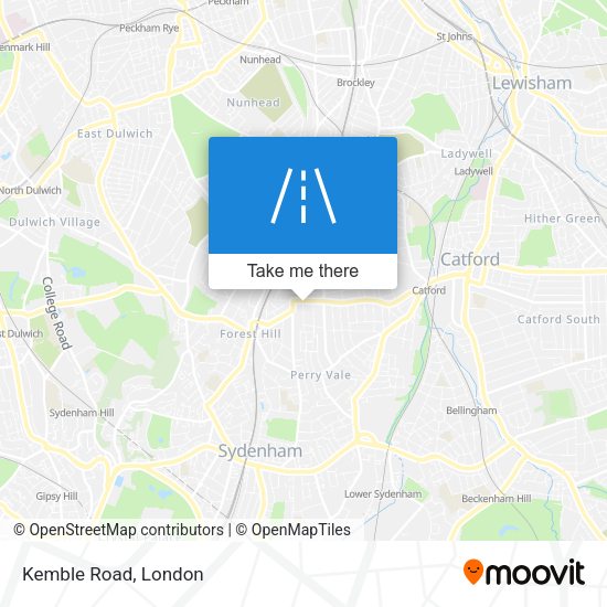 Kemble Road map