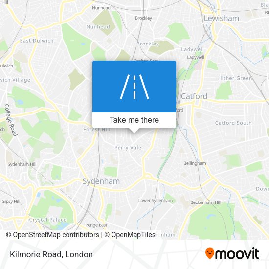 Kilmorie Road map
