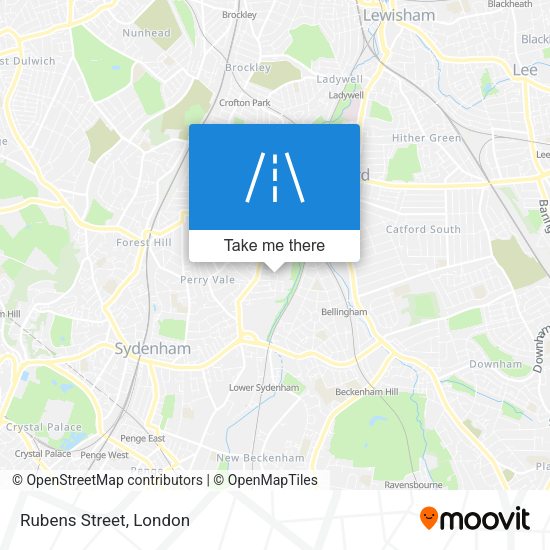 Rubens Street map