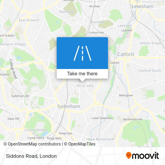 Siddons Road map