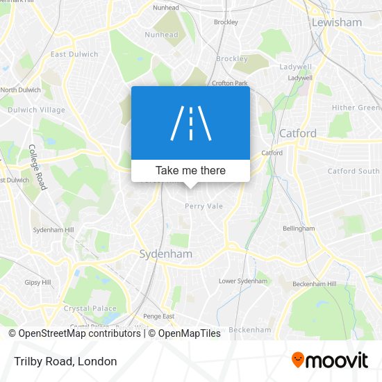 Trilby Road map