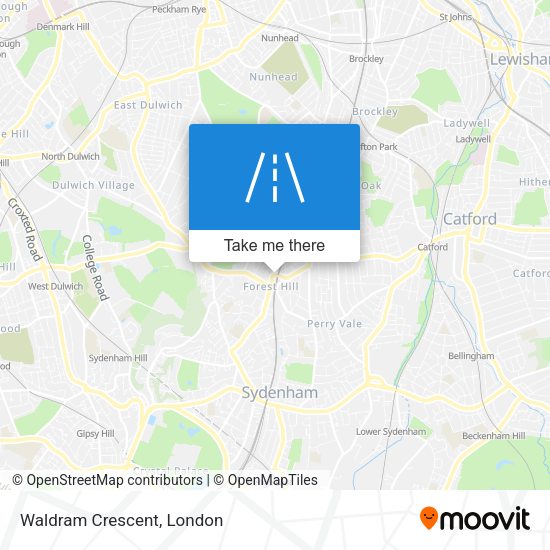 Waldram Crescent map