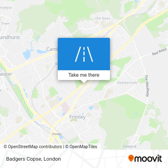 Badgers Copse map