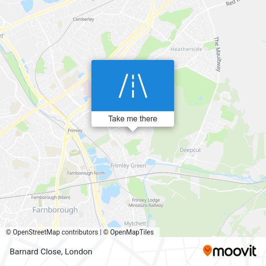 Barnard Close map