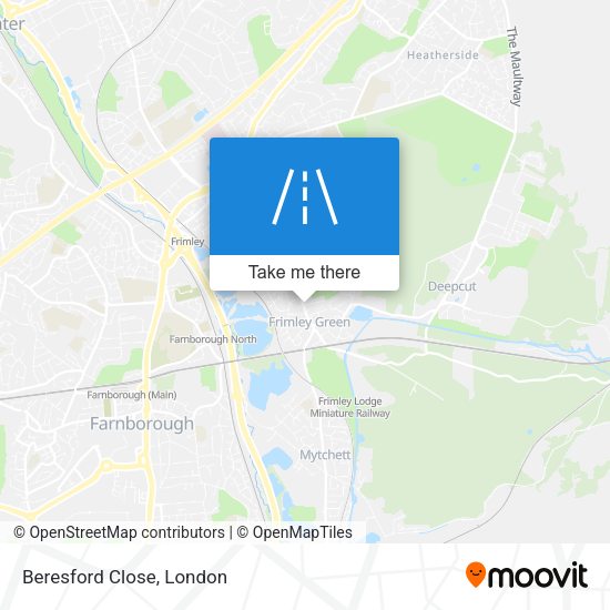 Beresford Close map