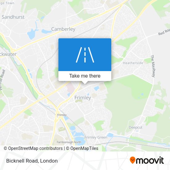 Bicknell Road map
