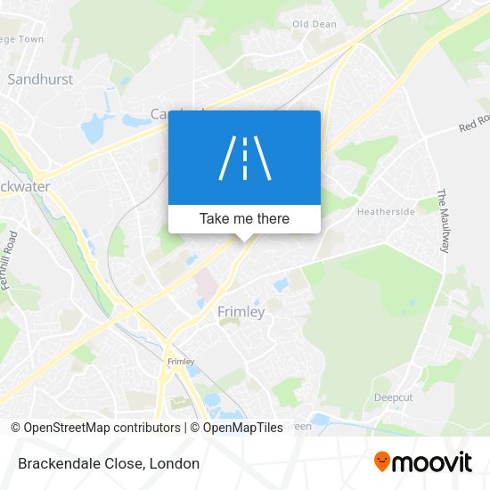 Brackendale Close map