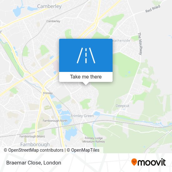 Braemar Close map