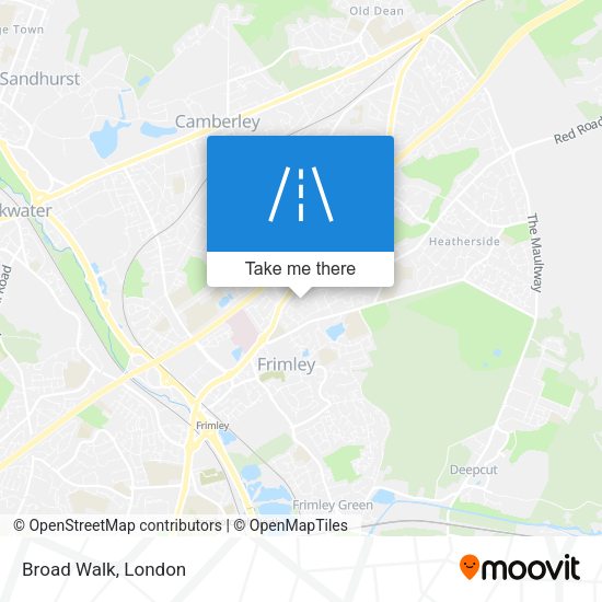 Broad Walk map