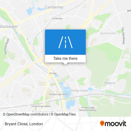 Bryant Close map